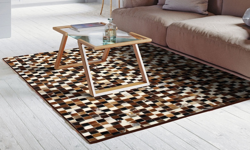 Image 1: Tapis en cuir 