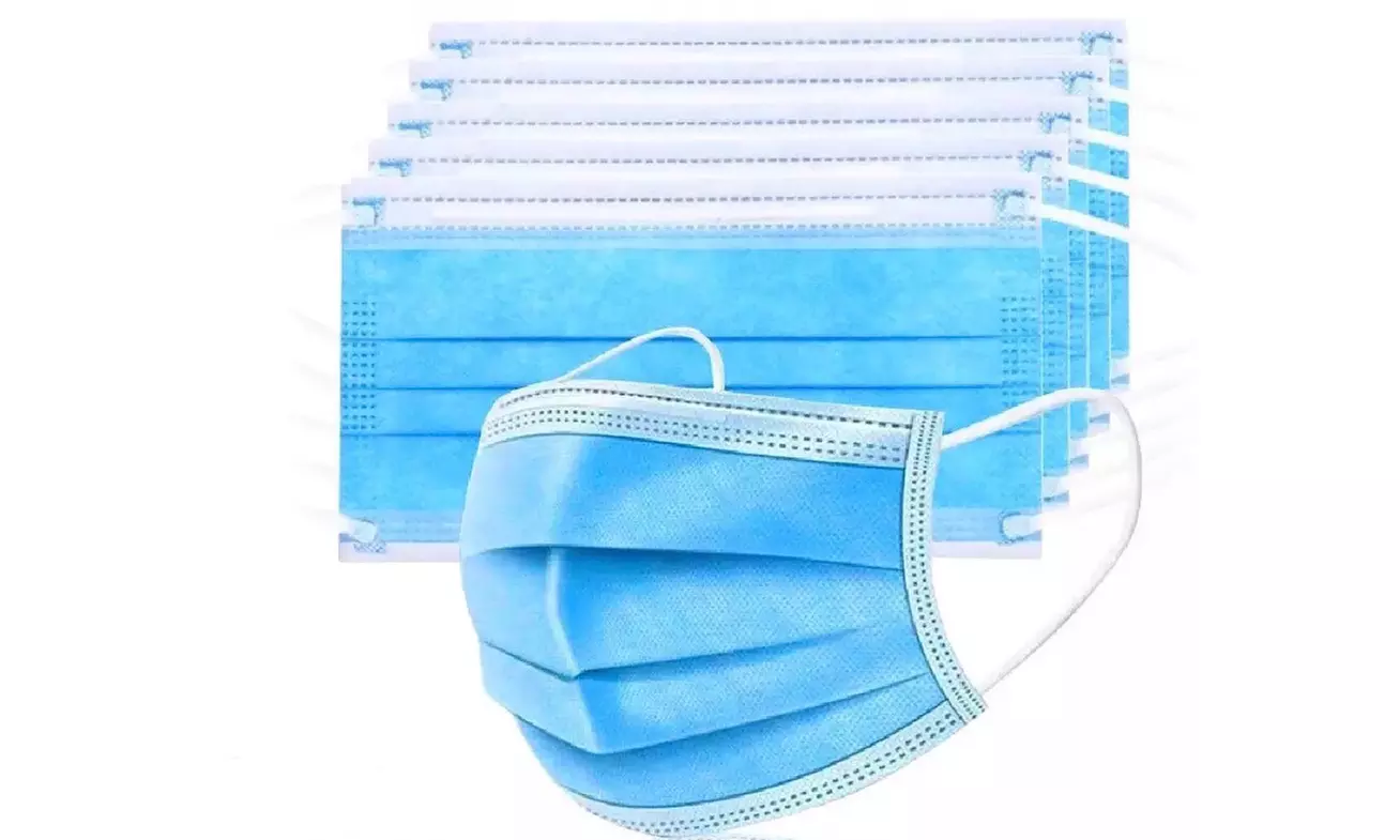 Lot de 100, 150 ou 200 masques jetables à 3 plis - Primary Image