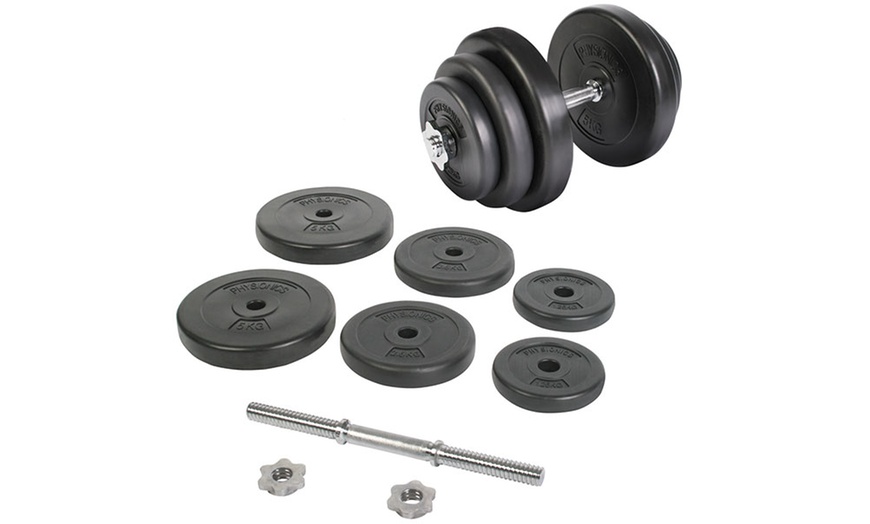 Image 3: 20kg Dumbbell Set