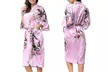 Robe de chambre Kimono en soie imprimés fleuris - Second Medium