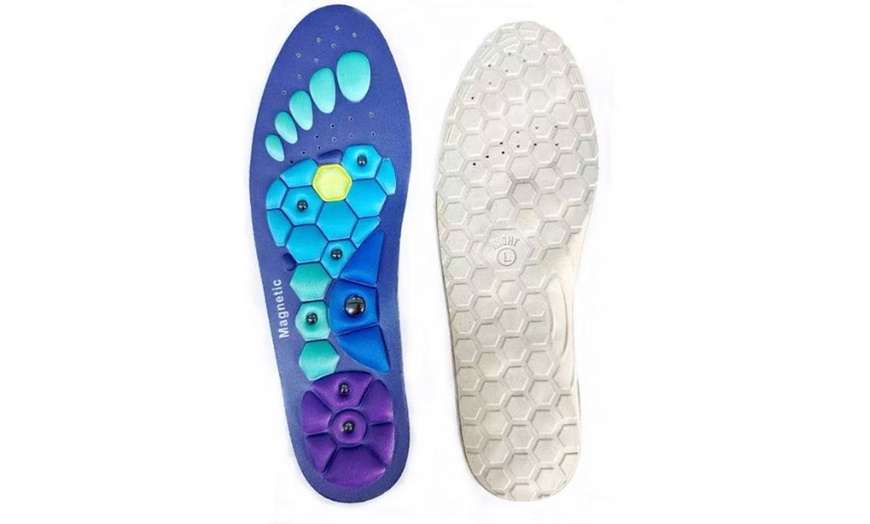 Image 4: 1 of 2 paar magnetische comfort-inlegzolen met acupressuur