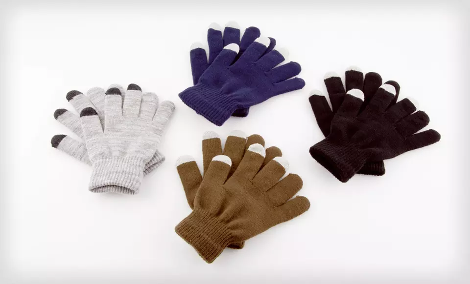 $9 for One Pair of Touchscreen Winter Gloves ($24.99 List Price). Four Colors Available. Free Returns. - Second Medium
