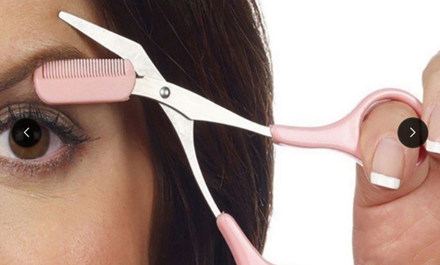 Image 1: Eyebrow Trimming Scissors