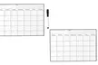 One, Two or Four Fridge Magnet Monthly Calendar Planners with Marker Pens - Image 5