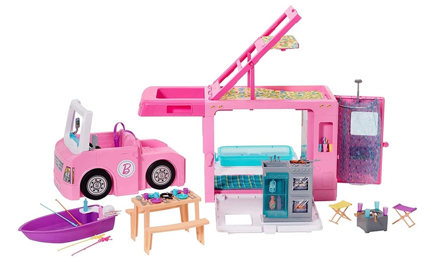 Image 3: Barbie Three-in-One DreamCamper Vehicle