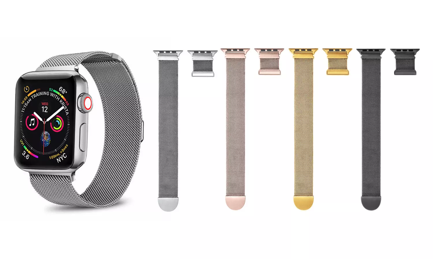 Stainless Steel Loop Band for Apple Watch Series 1, 2, 3, and 4 - Primary Image