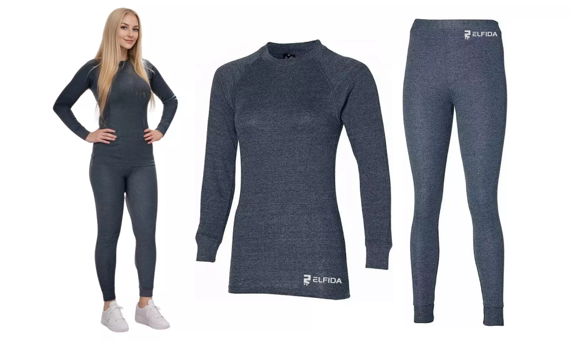Set de camiseta y pantalones térmicos para mujer de Elfida