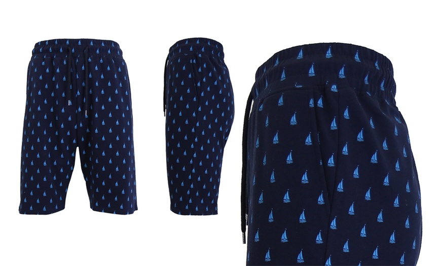 Image 12: Galaxy by Harvic Men's Slim-Fit Printed French Terry Shorts (S-2XL)