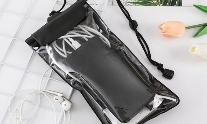 Image 3: Three-Layer Waterproof Phone Bag