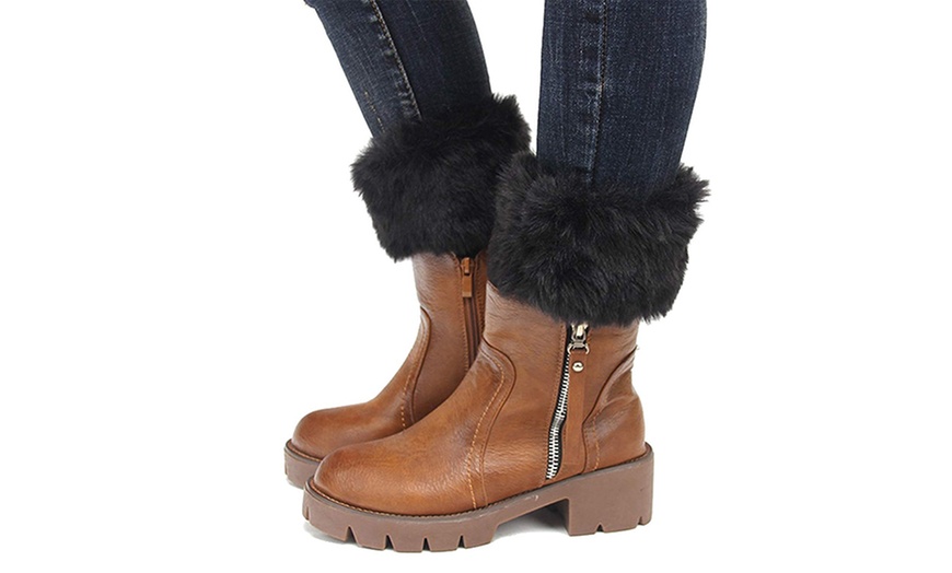 Image 4: Warm Fur Socks for Boots