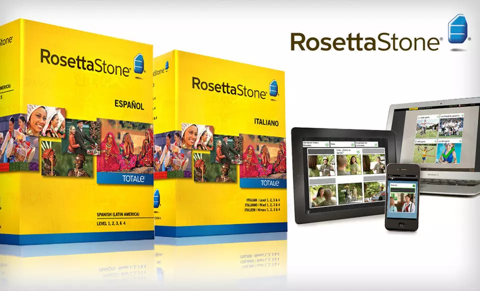 $259.99 for a Rosetta Stone French, Italian, or Spanish Level 1–4 Set ($449 List Price). Free Shipping and Returns. - Primary Image