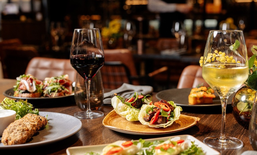 Image 1: Gourmet Feast for Two: 2/3 Courses with a Bottle of Wine or 4 Beers