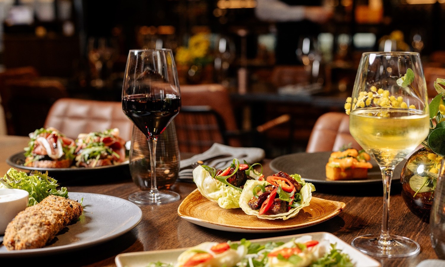 Gourmet Feast for Two: 2/3 Courses with a Bottle of Wine or 4 Beers