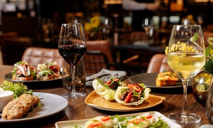 2 Course Gourmet Dining Experience with Bottle of Wine for 2 People - Amber Restaurant