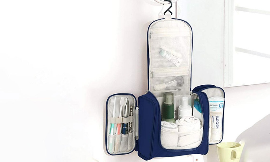 Image 11: One or Two Multi-Compartment Waterproof Toiletry Bags