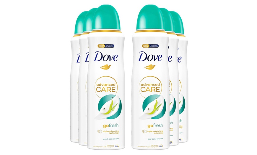 Image 8: Dove Advanced Care Go Fresh Antiperspirant Deo 6 Pack of 200ml