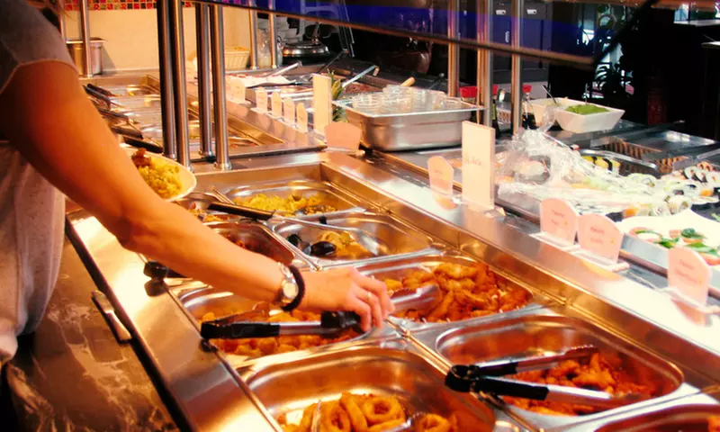 Chinesisch-mongolisches Abend-Buffet All-you-can-eat für 2-4 Personen