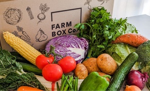 Box of Fresh Vegetables or Fruit and Vegetables from Farmbox Co.