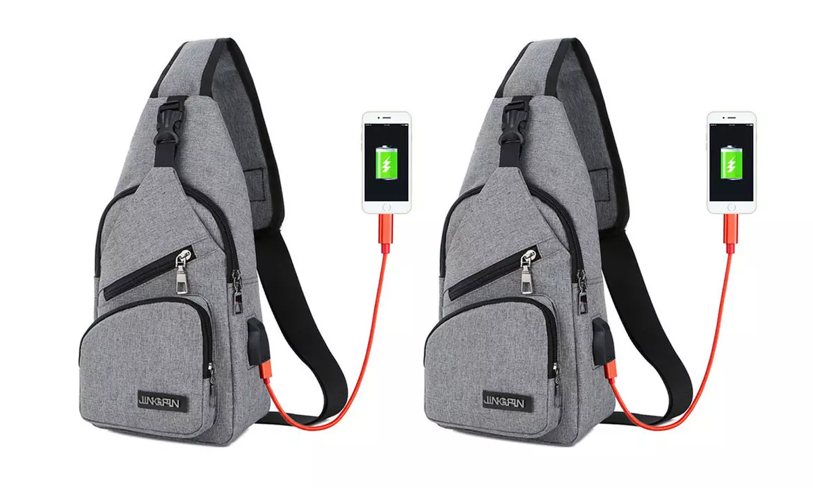 Sac en bandoulière avec port USB