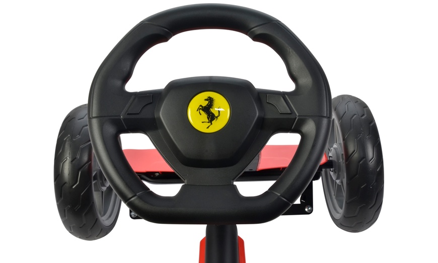 Image 12: Kids Ferrari Licensed Go-Kart