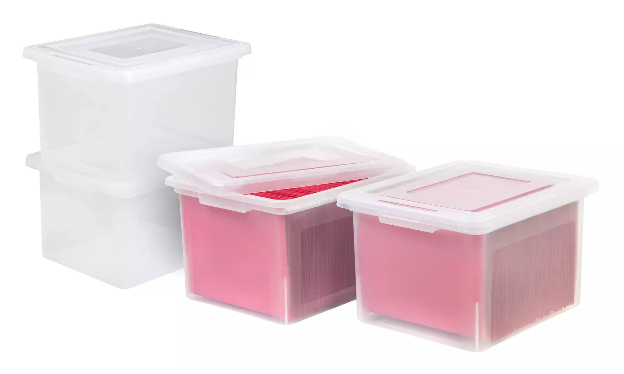 Set of 4 File and Tax Storage Boxes - Primary Image