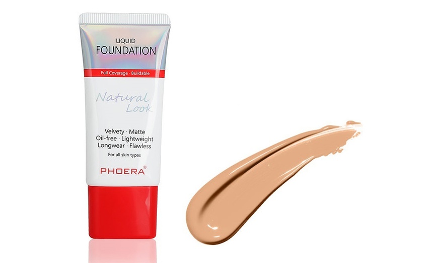 Image 5: Phoera Velvety Matte Lightweight Liquid Foundation