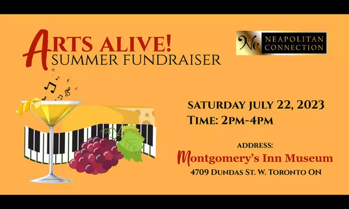 ARTS ALIVE! Summer Fundraiser at Montgomery's Inn Museum on July 22nd at 2:00 p.m. - Primary Image