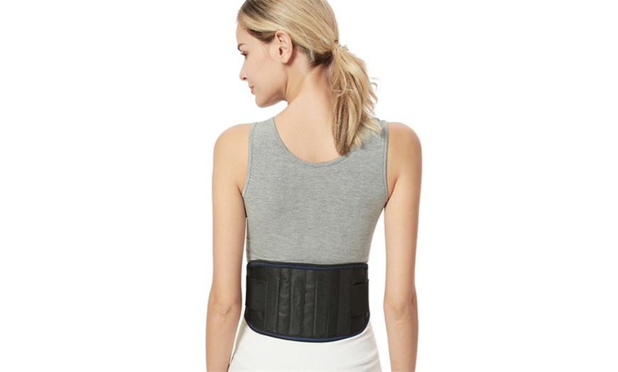 Image 3: Adjustable Self-Heating Magnetic Waist Belt