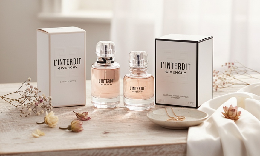 Image 1: Givenchy L'interdit Eau de Toilette Spray or Hair Mist