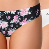 Image 7: AQS Women's Seamless Thongs in Floral and Basics (3-Pack)