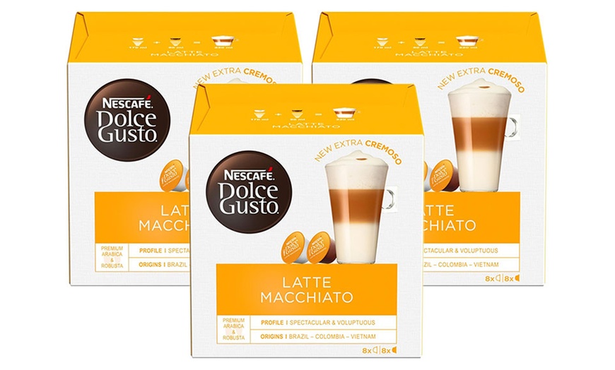 Image 12: Three-Pack of Nescafe Dolce Gusto Coffee Pods 16 Caps