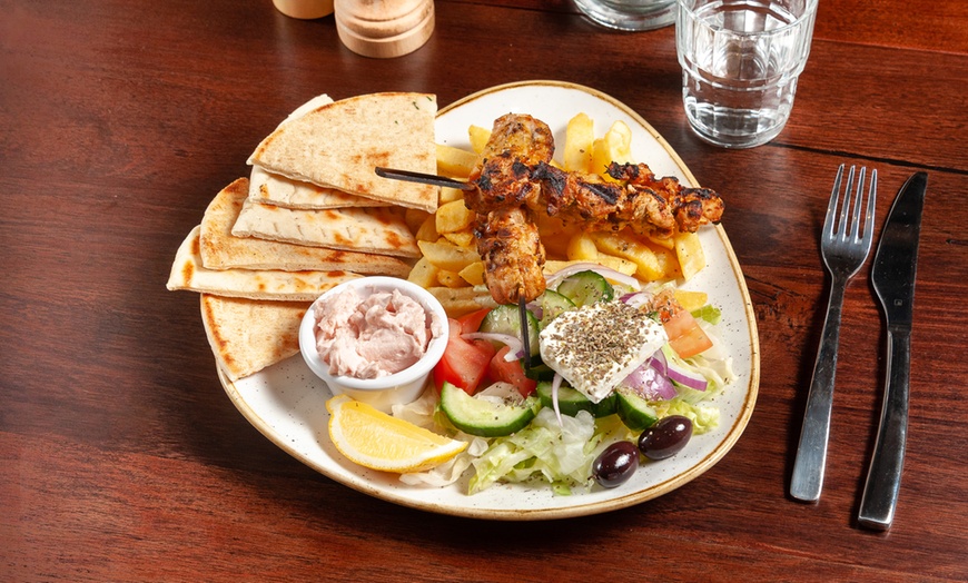 Image 7: Greek Feast with Wine for Two