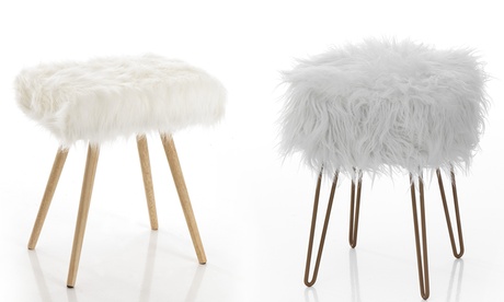 Pouf sgabello imbottito disponibile in 2 modelli