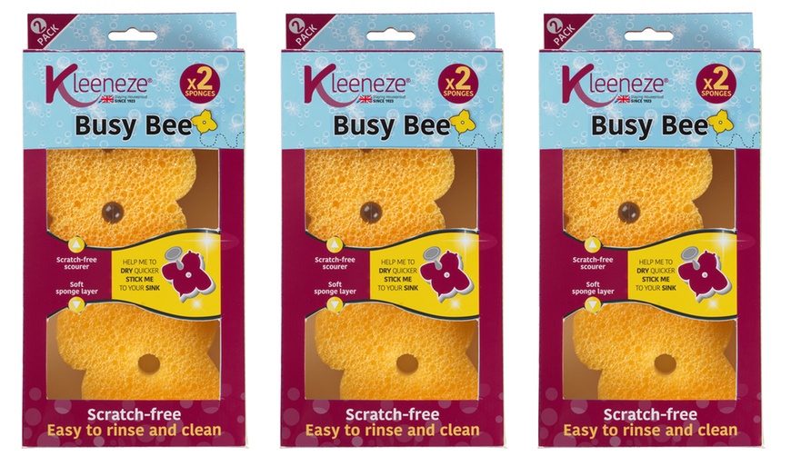 Image 7: Busy Bee Double-Sided Sponges