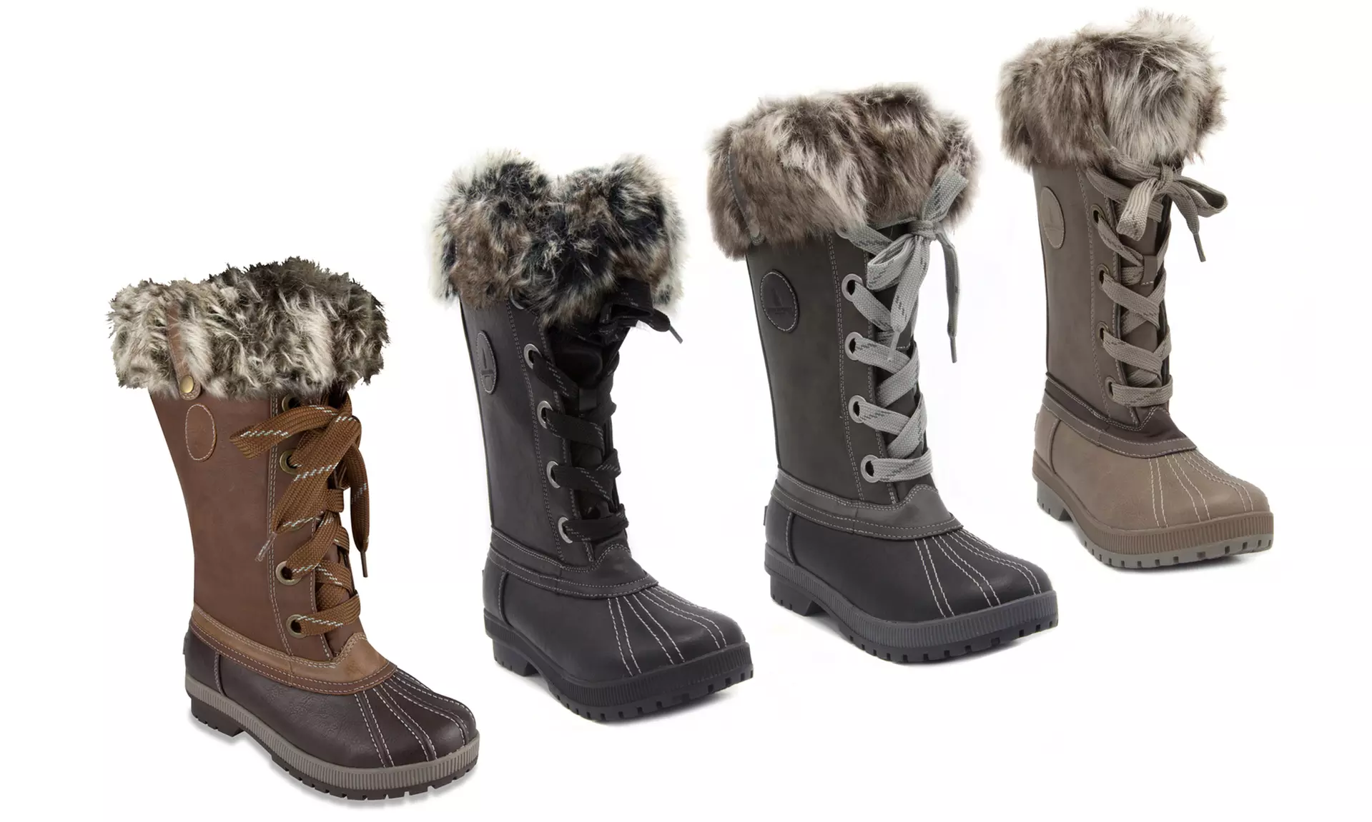 London Fog Women's Fur Snow Boots - Primary Image
