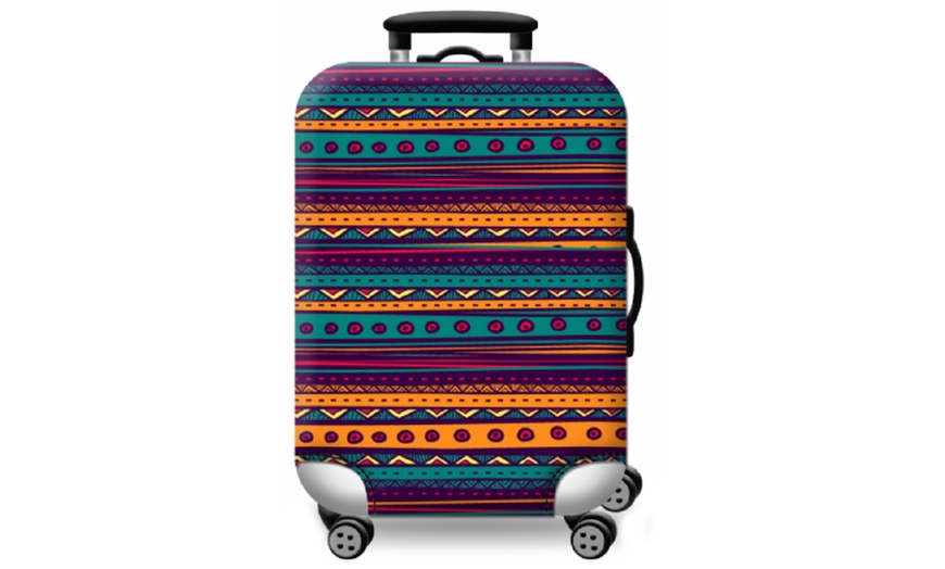 Image 4: Abstract Theme Luggage Cover