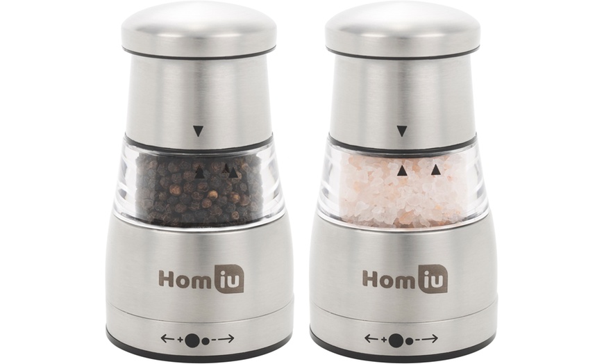 Image 1: Manual Salt and Pepper Grinders