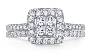 1.00 CTTW Diamond Bridal Set