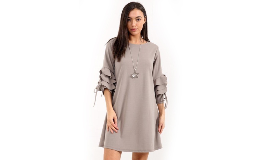 Image 4: Kurt Muller Ruffle-Sleeved Dress