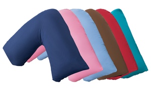 V-Shaped Orthopaedic Support Pillow with Optional Pillowcase