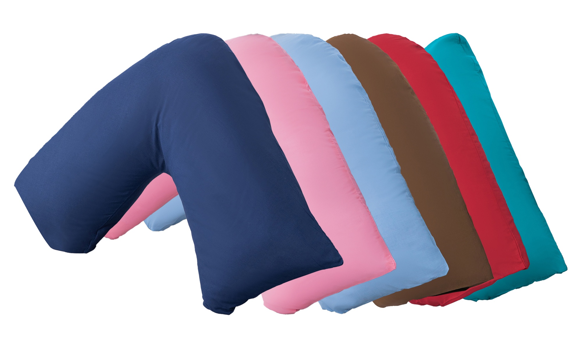 V-Shaped Orthopaedic Support Pillow with Optional Pillowcase