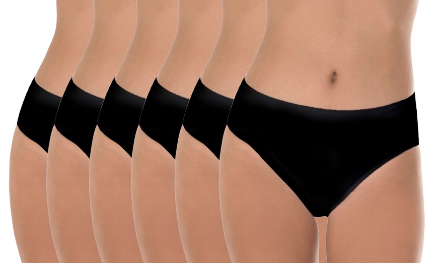 Image 6: Pack da 3 o 6 slip a vita media per donna Garda