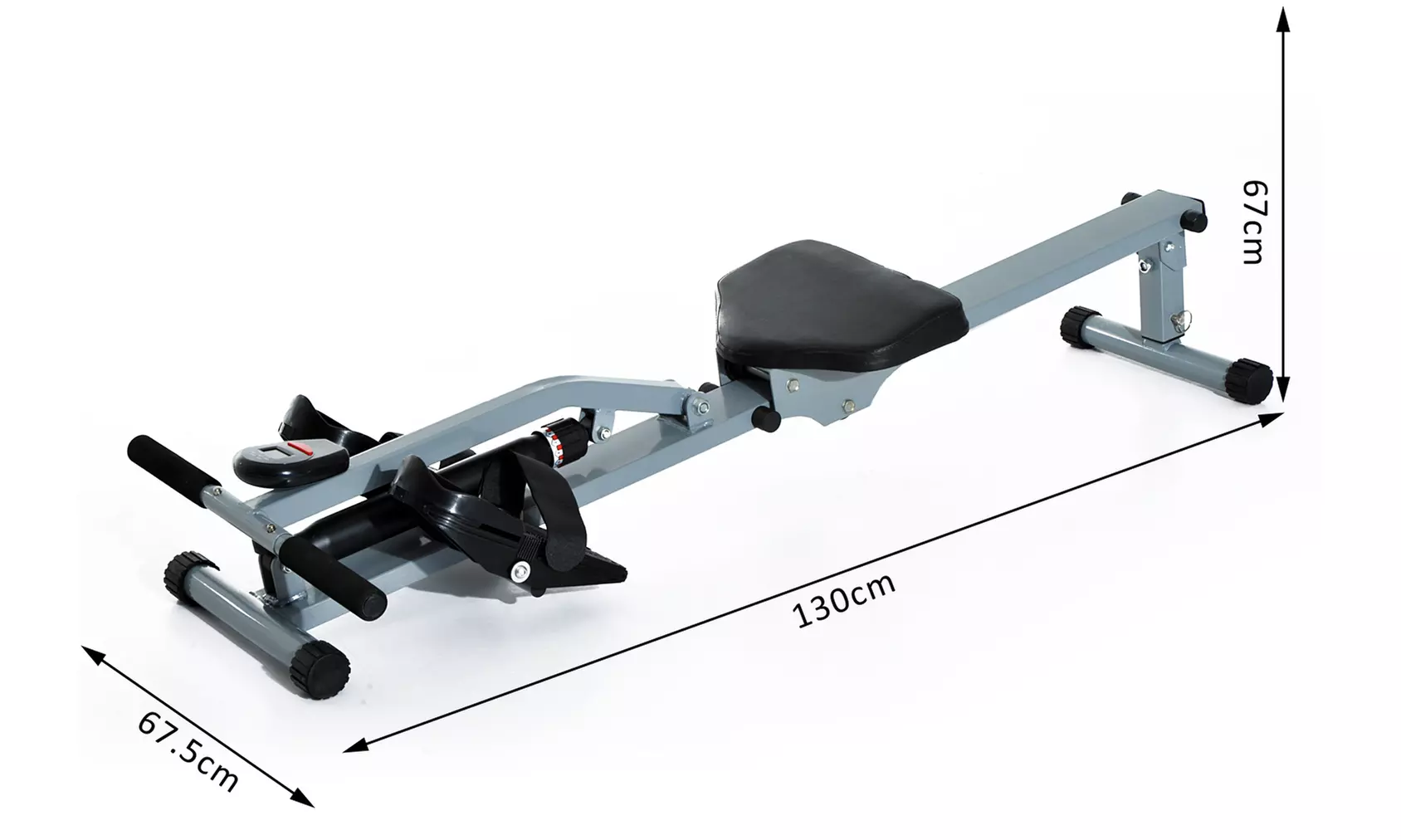 HomCom Rowing Machine Cardio Workout Training