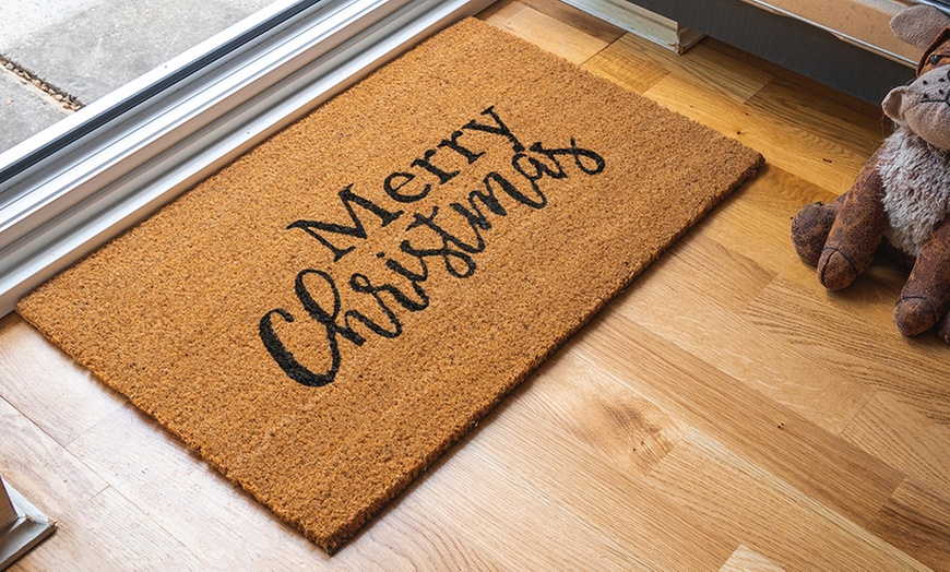 Image 7: Nicola Spring Christmas Coir Door Mats
