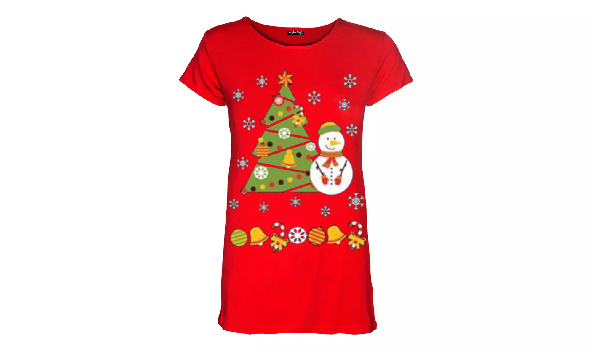T-shirt de Noël arbre de bonhomme de neige - Image 3