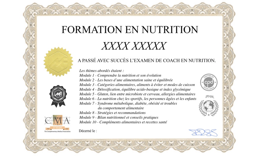 Image 3: Formation de coach en nutrition avec MeFormer