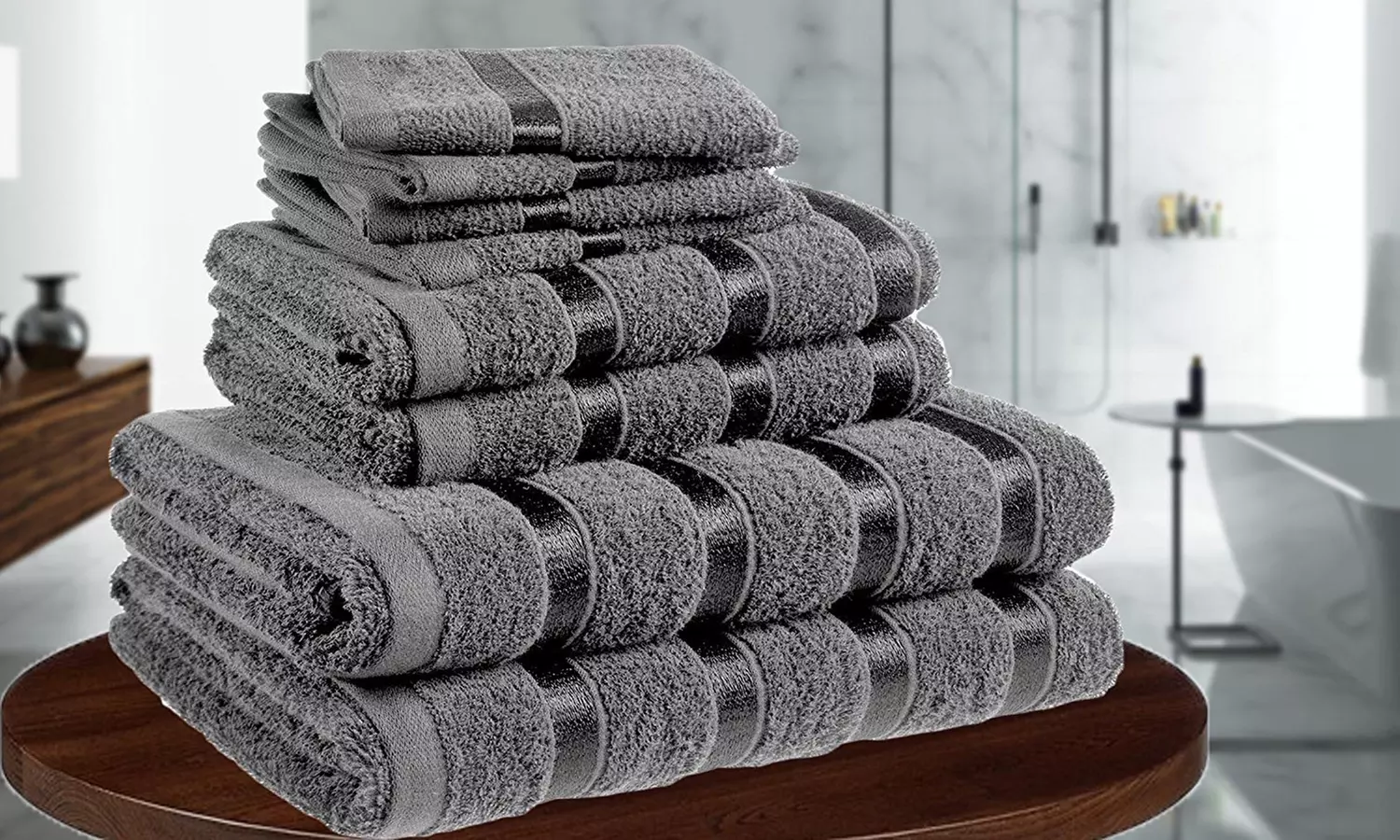 500gsm Eight-Piece Pure Cotton Towel Bale - Primary Image