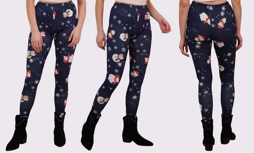 Image 6: Christmas Print Leggings