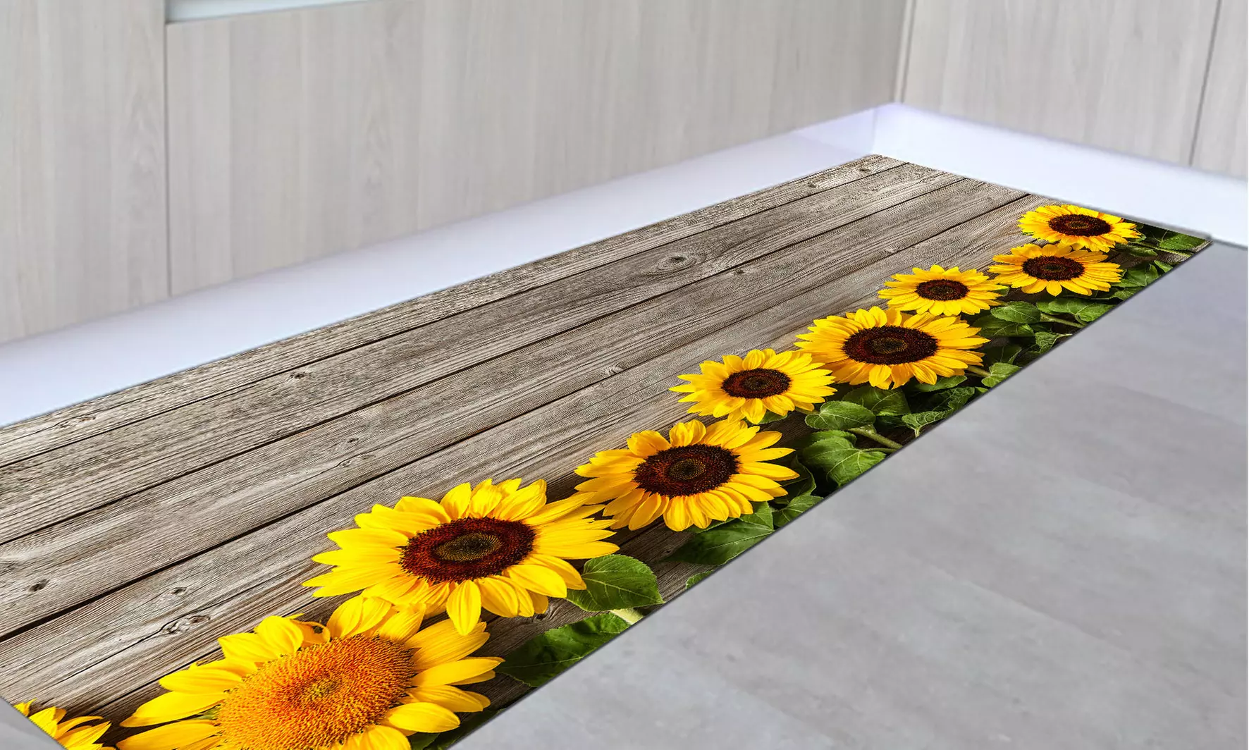 Tapis de cuisine ou d'entrée avec impression numérique et dessous antidérapant, livraison offerte - Primary Image