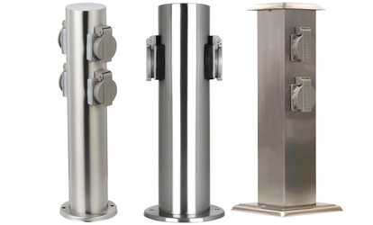 Grafner Edelstahl-Gartensteckdose